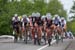 The Cervelo Test Team control the front of the race  		CREDITS:   		TITLE: Tour of Grand Montreal  		COPYRIGHT: CJ Farquharson