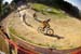 Riders carve a corner  		CREDITS:   		TITLE: Maribor World Cup  		COPYRIGHT: Copyright 2009. All Rights Reserved.