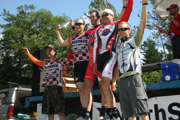 Men's podium