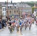 A large pack of riders makes it way through the streets of Houffalize  		CREDITS: Rob Jones  		TITLE: World Cup Houffalize  		COPYRIGHT: Rob Jones/CanadianCyclist.com