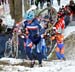 Lucie Chainel-Lefevre (France) leading on lap 1 		CREDITS:  		TITLE: 2013 Cyclo-cross World Championships 		COPYRIGHT: CANADIANCYCLIST