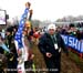 Tim Johnson greets the crowd 		CREDITS:  		TITLE: 2013 Cyclo-cross World Championships 		COPYRIGHT: CANADIANCYCLIST