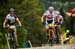 Julien Absalon (BMC Mountainbike Racing Team) and Nino Schurter (Scott-Odlo MTB Racing Team) overtake Cink on lap 4  		CREDITS:  		TITLE: UCI MTB World Cup, Valnord, Andorra.  		COPYRIGHT: Sven Martin 2016
