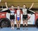 U17 Women scratch Race podium: Madison Dempster, Elizabeth Archbold, Sarah Van Dam 		CREDITS:  		TITLE: 2017 Track Nationals 		COPYRIGHT: Rob Jones/www.canadiancyclist.com 2017 -copyright -All rights retained - no use permitted without prior; written perm