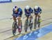 Behind by a tenth of a second with half a lap to go, the USA pulled back an incredible half a second 		CREDITS:  		TITLE: 2017 Track World Championships 		COPYRIGHT: Rob Jones/www.canadiancyclist.com 2017 -copyright -All rights retained - no use permitted