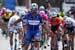 Fernando Gaviria (Team Quick-Step Floors) celebrates after winning stage one 		CREDITS:  		TITLE: 775137806CG00004_Cycling_13 		COPYRIGHT: 2018 Getty Images