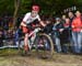 World Cup leader Sam Gaze had a flat and eventually abandoned 		CREDITS:  		TITLE: 2018 UCI World Cup Albstadt 		COPYRIGHT: Rob Jones/www.canadiancyclist.com 2018 -copyright -All rights retained - no use permitted without prior; written permission