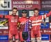 Podium:  Antoine Philipp, Joshua Dubau, Jonas Lindberg  		CREDITS:  		TITLE: 2018 UCI World Cup Albstadt - U23 Men 		COPYRIGHT: Rob Jones/www.canadiancyclist.com 2018 -copyright -All rights retained - no use permitted without prior; written permission