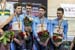 Men Team Pursuit, Bronze medal winners 		CREDITS:  		TITLE:  		COPYRIGHT: Guy Swarbrick/TLP 2018