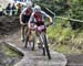 Sina Frei (Switzerland) leading Alessandra Keller (Switzerland) 		CREDITS:  		TITLE: 2018 MTB World Championships, Lenzerheide, Switzerland 		COPYRIGHT: Rob Jones/www.canadiancyclist.com 2018 -copyright -All rights retained - no use permitted without prio