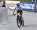 Zoe Cuthbert had the unenviable task of holding off Nino Schurter 		CREDITS:  		TITLE: 2018 MTB World Championships, Lenzerheide, Switzerland 		COPYRIGHT: Rob Jones/www.canadiancyclist.com 2018 -copyright -All rights retained - no use permitted without pr