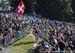 The swiss crowd was HUGE 		CREDITS:  		TITLE: 2018 MTB World Championships, Lenzerheide, Switzerland 		COPYRIGHT: Rob Jones/www.canadiancyclist.com 2018 -copyright -All rights retained - no use permitted without prior; written permission