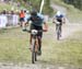 Evan Guthrie with U23 rider Sean Fincham chasing him down 		CREDITS:  		TITLE: 2018 MTB XC Championships 		COPYRIGHT: Rob Jones/www.canadiancyclist.com 2018 -copyright -All rights retained - no use permitted without prior; written permission