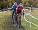 Michael van den Ham (Easton-Giant p/b Transitions Lifecare) and Marc-andre Fortier (Pivot Cycles OTE) establish a gap 		CREDITS:  		TITLE: 2019 Cyclocross National Championships 		COPYRIGHT: Rob Jones/www.canadiancyclist.com 2019 -copyright -All rights re