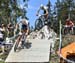 Mathieu van der Poel leads Nino Schurter and Mathias Flueckiger 		CREDITS:  		TITLE: World Cup Lenzerheide, 2019 		COPYRIGHT: Rob Jones/www.canadiancyclist.com 2019 -copyright -All rights retained - no use permitted without prior, written permission