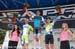 podium: Caruso, Farrar, Bazzana 		CREDITS:  		TITLE: USA Pro Challenge, 2012 		COPYRIGHT: CanadianCyclist.com