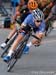 Ryan Anderson (Optum p/b Kelly Benefit Strategies) covers one of several moves by Steve Fisher (Hagens Berman Cycling) in the closing laps 		CREDITS:  		TITLE:  		COPYRIGHT: