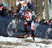 Wendy Simms chases after getting caught in a lap 1 crash 		CREDITS:  		TITLE: 2013 Cyclo-cross World Championships 		COPYRIGHT: CANADIANCYCLIST