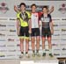 Podium from the Individual pursuit, which is part of the Omnium., but also a stand alone event 		CREDITS:  		TITLE: Junior Track Nationals 		COPYRIGHT: Rob Jones/www.canadiancyclist.com 2014 -copyright -All rights retained - no use permitted without prior