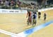 Hugo Barrette about to be caught at the line by Matthijs Buchli in the Keirin final 		CREDITS:  		TITLE: 2016 Track World Cup 3 - Hong Kong 		COPYRIGHT: (C) Copyright 2015 Guy Swarbrick All rights reserved