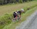 Andrew House went into a deep ditch to avoid a truck 		CREDITS:  		TITLE:  		COPYRIGHT: Rob Jones/www.canadiancyclist.com 2015 -copyright -All rights retained - no use permitted without prior, written permission