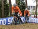 The Dutch would like nothing more then to beat Belgium on their home soil 		CREDITS:  		TITLE: 2016 Cyclocross World Championships, Zolder, Belgium 		COPYRIGHT: Rob Jones/www.canadiancyclist.com 2016 -copyright -All rights retained - no use permitted with