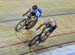Fabien Lamaze (NCCH) and Patrice St Louis Pivin in Bronze medal final 		CREDITS:  		TITLE: 2016 National Track Championships - Men Sprint 		COPYRIGHT: Rob Jones/www.canadiancyclist.com 2016 -copyright -All rights retained - no use permitted without prior;