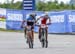 The sprint for bronze between Batty and Wloszczowska 		CREDITS: Rob Jones/www.canadiancyclist.co 		TITLE: 2016 MTB World Championships 		COPYRIGHT: Rob Jones/www.canadiancyclist.com 2016 -copyright -All rights retained - no use permitted without prior; wr