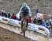 Wout van Aert (Belgium) in the lead after Mathieu van der Poel flats 		CREDITS:  		TITLE: 2017 Cyclocross World Championships 		COPYRIGHT: Rob Jones/www.canadiancyclist.com 2017 -copyright -All rights retained - no use permitted without prior; written per