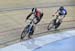 Charlotte Creswicke and Laurie Jussaume  race for 1st 		CREDITS:  		TITLE: 2017 Eastern Track Challenge 		COPYRIGHT: Rob Jones/www.canadiancyclist.com 2017 -copyright -All rights retained - no use permitted without prior; written permission