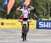Kate Courtney (USA) Specialized Racing wins 		CREDITS:  		TITLE: 2017 Mont-Sainte-Anne World Cup 		COPYRIGHT: Rob Jones/www.canadiancyclist.com 2017 -copyright -All rights retained - no use permitted without prior; written permission