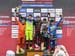Elite mens podium: Bruni, Licas, Gwin, Hart, Jones 		CREDITS:  		TITLE: 2017 Mont-Sainte-Anne World Cup 		COPYRIGHT: Rob Jones/www.canadiancyclist.com 2017 -copyright -All rights retained - no use permitted without prior; written permission