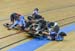 The entire team went down hard 		CREDITS:  		TITLE: 2017 Track World Championships 		COPYRIGHT: Rob Jones/www.canadiancyclist.com 2017 -copyright -All rights retained - no use permitted without prior; written permission