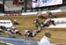 The Elimination Race got off to a rocky start 		CREDITS:  		TITLE: Track World Cup Milton 2018 		COPYRIGHT: Rob Jones/www.canadiancyclist.com 2018 -copyright -All rights retained - no use permitted without prior; written permission