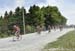 Dal Cin flats first time through the loose gravel 		CREDITS:  		TITLE: Tour de Beauce 		COPYRIGHT: Rob Jones/www.canadiancyclist.com 2018 -copyright -All rights retained - no use permitted without prior; written permission