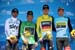 Jerseys (L-R) Egan Arley Bernal Gomez, Caleb Ewan, Tejay van Garderen and Fabian Lienhard 		CREDITS:  		TITLE: 775137812CG00023_Cycling_13 		COPYRIGHT: 2018 Getty Images