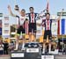 Stage 3 podium: Ben Katerberg, Michael Garrison, Riley Sheehan 		CREDITS:  		TITLE: 2018 Tour de L Abitibi - Stage 4 		COPYRIGHT: Rob Jones/www.canadiancyclist.com 2018 -copyright -All rights retained - no use permitted without prior; written permission