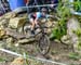 Sandra Walter had no problem on the drop whether many others were crashing 		CREDITS:  		TITLE: 2018 UCI World Cup Albstadt 		COPYRIGHT: Rob Jones/www.canadiancyclist.com 2018 -copyright -All rights retained - no use permitted without prior; written permi