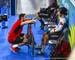 Getting some last minute advice from team Canada coach before start Semi FInal against Hansen 		CREDITS:  		TITLE: Commonwealth Games, Gold Coast 2018 		COPYRIGHT: Rob Jones/www.canadiancyclist.com 2018 -copyright -All rights retained - no use permitted w