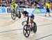 Kaarle McCulloch (Australia) vs Lauriane Genest (Canada) in Bronze medal ride 		CREDITS:  		TITLE: Commonwealth Games, Gold Coast 2018 		COPYRIGHT: Rob Jones/www.canadiancyclist.com 2018 -copyright -All rights retained - no use permitted without prior; wr