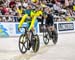 Stephanie Morton (Australia) vs Natasha Hansen (New Zealand) in Gold medal ride 		CREDITS:  		TITLE: Commonwealth Games, Gold Coast 2018 		COPYRIGHT: Rob Jones/www.canadiancyclist.com 2018 -copyright -All rights retained - no use permitted without prior; 