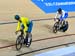 SemiFinal: Jack Carlin (Scotland) vs Jacob Schmid (Australia) 		CREDITS:  		TITLE: Commonwealth Games, Gold Coast 2018 		COPYRIGHT: Rob Jones/www.canadiancyclist.com 2018 -copyright -All rights retained - no use permitted without prior; written permission