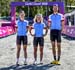 Haley Smith, Emily Batty, Leandre Bouchard 		CREDITS:  		TITLE: Commonwealth Games, Gold Coast 2018 		COPYRIGHT: Rob Jones/www.canadiancyclist.com 2018 -copyright -All rights retained - no use permitted without prior; written permission