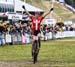 Annika Langvad (Den) Specialized Racing takes her 5th Short Track win 		CREDITS:  		TITLE: 2018 La Bresse MTB World Cup XCC 		COPYRIGHT: Rob Jones/www.canadiancyclist.com 2018 -copyright -All rights retained - no use permitted without prior; written permi