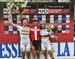 Podium: l to r - Barbara Benko, Annika Langvad, Jolanda Neff 		CREDITS:  		TITLE: 2018 La Bresse MTB World Cup 		COPYRIGHT: Rob Jones/www.canadiancyclist.com 2018 -copyright -All rights retained - no use permitted without prior; written permission