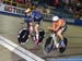 Chloe Dygert passing Annemiek van Vleuten 		CREDITS:  		TITLE: 2018 Track World Championships, Apeldoorn NED 		COPYRIGHT: Rob Jones/www.canadiancyclist.com 2018 -copyright -All rights retained - no use permitted without prior; written permission