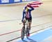 Chloe Dygert (USA) 		CREDITS:  		TITLE: 2018 Track World Championships, Apeldoorn NED 		COPYRIGHT: Rob Jones/www.canadiancyclist.com 2018 -copyright -All rights retained - no use permitted without prior; written permission