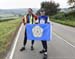 Local fans out with the Rose of York flag 		CREDITS:  		TITLE: 2019 Road World Championships 		COPYRIGHT: Rob Jones/www.canadiancyclist.com 2019 -copyright -All rights retained - no use permitted without prior, written permission