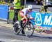 Instead of making the final corner, the Russian went straight on into the deviation 		CREDITS:  		TITLE: 2019 Road World Championships 		COPYRIGHT: Rob Jones/www.canadiancyclist.com 2019 -copyright -All rights retained - no use permitted without prior, wr