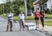 Commissaires ready to judge the sprint 		CREDITS:  		TITLE: Tour de Beauce, 2019 		COPYRIGHT: Rob Jones/www.canadiancyclist.com 2019 -copyright -All rights retained - no use permitted without prior, written permission